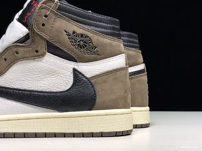 100 Air x CD4487 Travis Jordan 'Mocha' High Scott Retro 1 - OG 0701